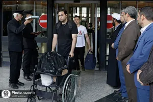 بدرقه زائران اربعین حسینی در راه&zwnj;آهن مشهد