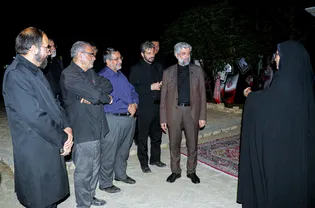بازدید مدیر عالی حرم مطهر رضوی از موکب کفشداران در ملک‌آباد