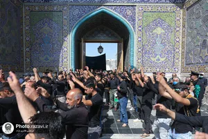 عزاداری شهادت امام رضا علیه السلام در حرم مطهر رضوی