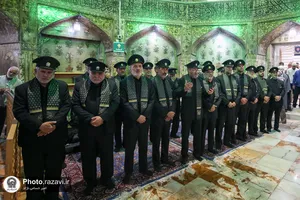 آیین سیاه&zwnj;پوشی ضریح مطهر حضرت معصومه سلام الله علیها