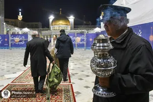 آغاز آیین معنوی اعتکاف در حرم مطهر رضوی