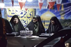 برپایی موکب ثابت هیئت خدام الرضا البرز در تجمعات شبانه/ گزارش تصویری