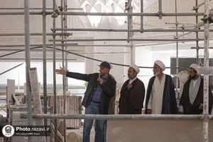 بازدید مدیران حوزه نمایندگی ولی&zwnj;فقیه در وزارت جهاد کشاورزی از بخش&zwnj;های مختلف حرم امام رضا علیه&zwnj;السلام