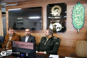 پاسخگویی تلفنی فرمانده یگان حفاظت حرم مطهر رضوی در سامانه ملی 138