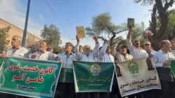 حضور پرشور خادمیاران رضوی اهواز در تجمع مردمی محکومیت اغتشاشات