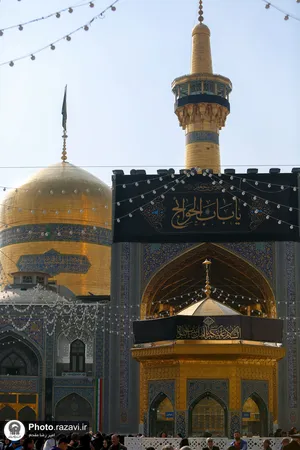 سیاه&zwnj;پوشی حرم رضوی به مناسبت شهادت حضرت موسی بن جعفر علیه السلام