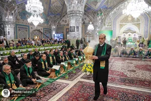 مراسم خطبه خوانی صبح میلاد امام رضا علیه&zwnj;السلام