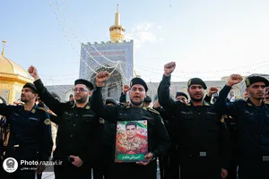 بزرگداشت مقام سرباز در حرم مطهر رضوی 