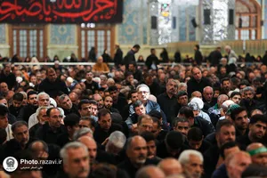 مراسم عزاداری روز تاسوعای حسینی در رواق امام خمینی(ره)