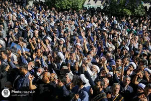 مراسم تشییع پیکر شهدای حادثه تروریستی حرم احمد بن موسی شیراز