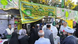 برپائی موکب امام رضایی در جشن بزرگ خیابانی بناب