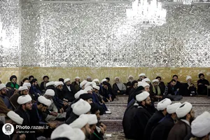 دیدار اعضاء مجمع خطبای حوزه علمیه خراسان با تولیت آستان قدس رضوی