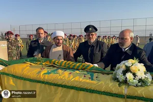 تشییع پیکر شهید محمد حسین فهدة در شهر هرمل لبنان