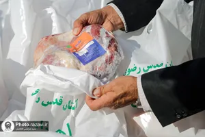 توزیع 2هزار بسته گوشت به خانواده&zwnj;های احسان پذیر