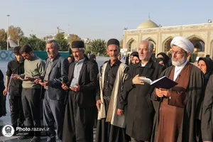 تشرف جمعی از عشایر خوزستان به حرم مطهر رضوی