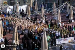 بزرگداشت مقام سرباز در حرم مطهر رضوی 