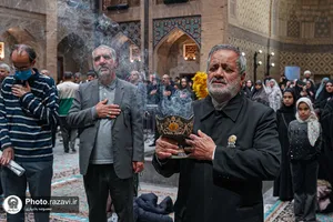 تشرف خانواده شهدا و جانبازان لامرد فارس به حرم مطهر رضوی

