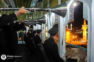 حال و هوای حرم مطهر رضوی در شب میلاد حضرت معصومه سلام الله علیها