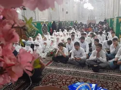 برپایی نخستین جشن تکلیف نوجوانان سوریه ای در حرم رضوی 