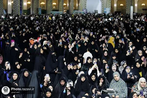 سخنرانی رهبر شیعیان بحرین در حرم مطهر رضوی