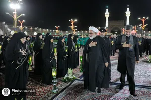 آئین خطبه&zwnj;خوانی شب شهادت امام حسین (ع) در حرم مطهر رضوی