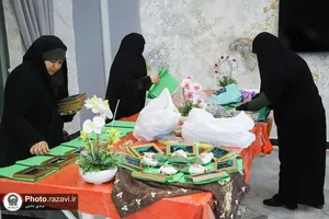 حضور خدام حرم مطهر رضوی در آسایشگاه جانبازان