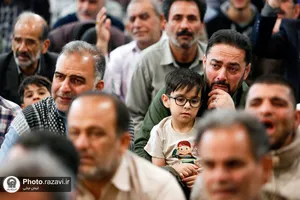 مراسم وداع با پیکر شهدای گمنام هشت سال دفاع مقدس در حرم مطهر رضوی