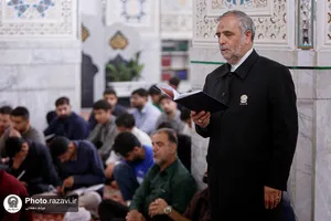 تشرف دانشجو معلمان شاهد و ایثارگر دانشگاه فرهنگیان به حرم مطهر رضوی