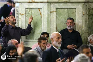 مراسم عزاداری شهادت امام عسکری در حرم مطهر رضوی