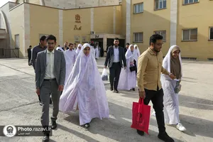 دیدار ۱۱۴ زوج دانشجوی دانشگاه&zwnj;های مشهد با تولیت آستان قدس رضوی