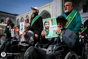 تشرف کاروان زیارتی معین الضعفا به حرم مطهر رضوی