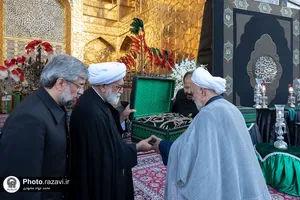 آیین تعویض پوش ضریح منور رضوی در آستانه ماه محرم