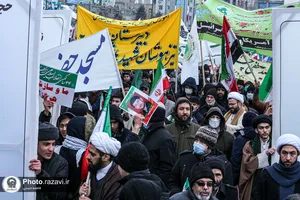 راهپیمایی پرشکوه 22 بهمن در مشهد-٢