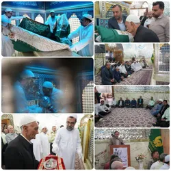 آیین غبارروبی مضجع منور حضرت حسین بن موسی الکاظم(ع)