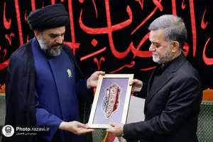 تشرف کاروان سفیران امام رئوف علیه&zwnj;السلام به حرم امیرالمؤمنین علیه&zwnj;السلام
