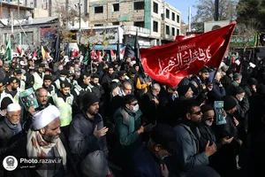 تشییع پیکر شهدای گمنام در مشهد