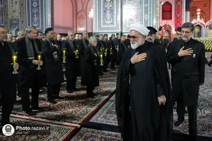 آئین خطبه&zwnj;خوانی شب شهادت امام حسین (ع) در حرم مطهر رضوی