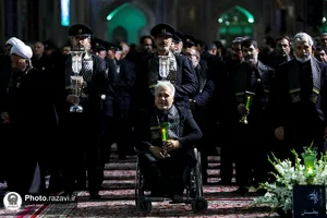 آیین خطبه خوانی شب شهادت امام رضا علیه السلام در حرم مطهر رضوی - 2