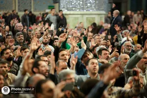 مراسم جشن مبعث پیامبر اکرم در حرم مطهر رضوی