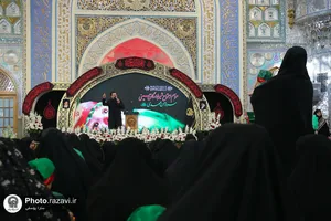 آیین معنوی &laquo;شیرخوارگان حسینی&raquo; در حرم مطهر رضوی