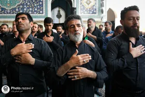 اجتماع عظیم عزاداران امام رضا علیه السلام در حرم مطهر رضوی