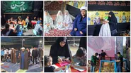 خدمت گذاری خانواده مدارس امام رضا (ع) به زائران پیاده در موکب بیمارستان رضوی
