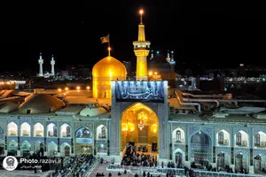 سیاه&zwnj;پوشی حرم مطهر رضوی در عزای شهادت حضرت زهرا(س)