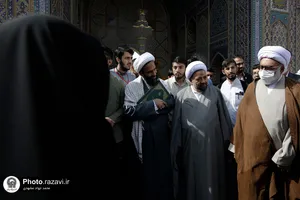 حضور تولیت آستان قدس رضوی در جمع معتکفین رمضانیه