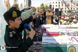 تشییع پیکر شهدای حادثه تروریستی سراوان در مشهد