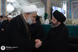 مراسم بزرگداشت آیت&zwnj;الله سیدموسی شبیری زنجانی در حرم مطهر رضوی