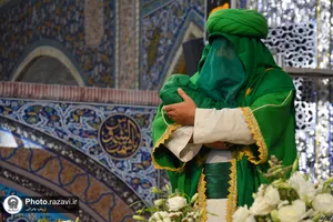 مراسم شیرخوارگان حسینی در حرم مطهر رضوی