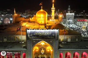 شکوه عزای حسینی در حرم مطهر رضوی