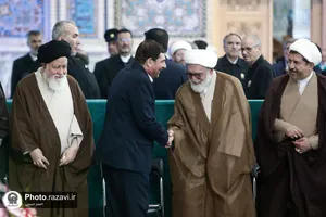 مراسم یادبود شهدای خدمت در حرم مطهر رضوی