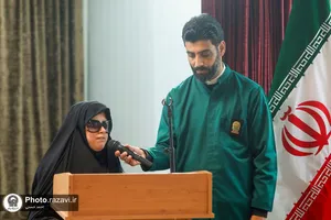 حضور تولیت آستان قدس رضوی در جمع دانش آموزان نابینای مشهدی